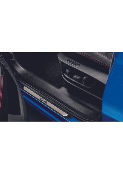 Citroen C4 2020 ve Üzeri Modeller Old Krom Kapı Eşiği 4 Parça Yazılı