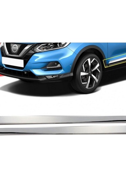 Nissan Qashqai 2014> Krom Yan Kapı Çıtası Paslanmaz Çelik