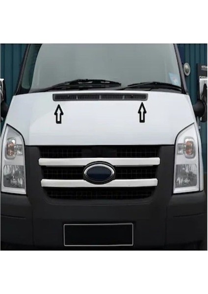 Ford Transit 2003-2013 Model Arası Krom Kaput Havalandırma Çerçevesi Paslanmaz Çelik