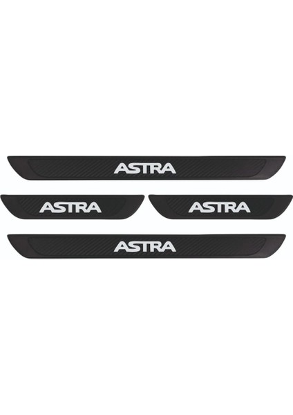 Opel 2015-2021 Astra K Old Karbon Kapı Eşiği 4 Parça Krom Yazılı
