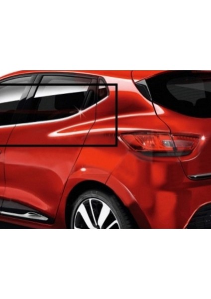 Renault Clıo 4 2012-2013-2014-2015-2016-2017-2018-2019 Krom Cam Çıtası 8 Parça Paslanmaz Çelik