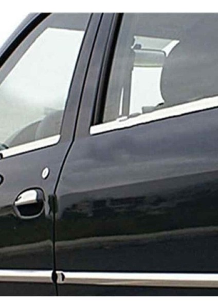 Dacia Logan Mcv 2006-2007-2008-2009-2010-2011-2012 Krom Cam Çıtası 4 Parça Paslanmaz Çelik