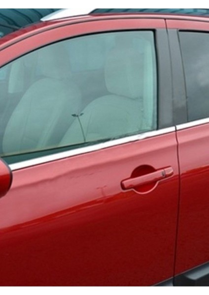 Nissan Qashqai 2007-2008-2009-2010-2011-2012-2013 Krom Cam Çıtası 4 Parça Paslanmaz Çelik