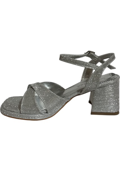 Mg Shoes 7105 Kadın Tek Bantlı Topuklu Saten Ayakkabı (Yaz 25)
