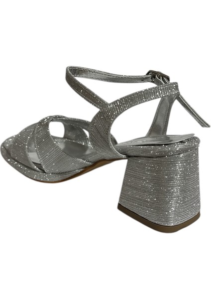 Mg Shoes 7105 Kadın Tek Bantlı Topuklu Saten Ayakkabı (Yaz 25)