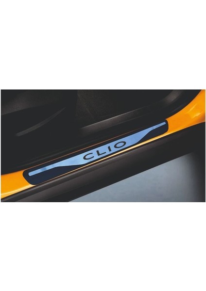 Clio 4 Kapı Eşiği 2012-2018 New Krom Kapı Eşiği 4 Parça Paslanmaz Çelik