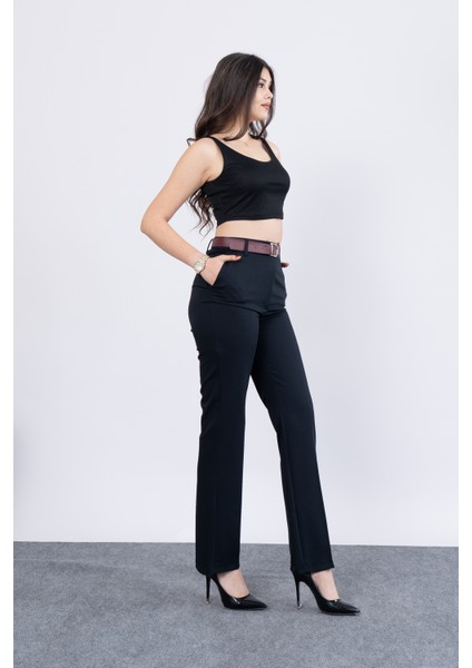 Boru Paça Kemerli Smart Pantolon 3989 fiyatları