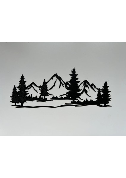 Dekoratif Dağ Manzarası Duvar Figürü