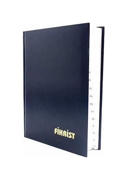 20 Li Ticari Fihrist 17X24 cm Dikişli Lacivert