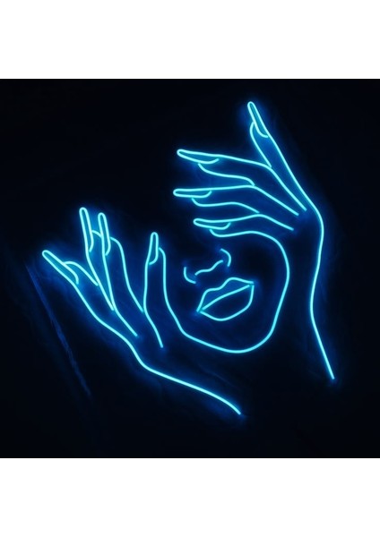 Cizgineon Saklı Güzellik Neon LED Duvar Dekarasyon