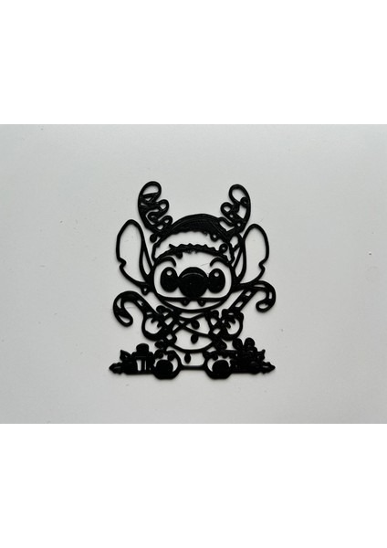 Dekoratif Stitch Noel Duvar Figürü