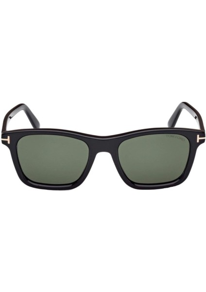 Tf 1179 01N 54 Unisex Kare Siyah Kemik Güneş Gözlüğü
