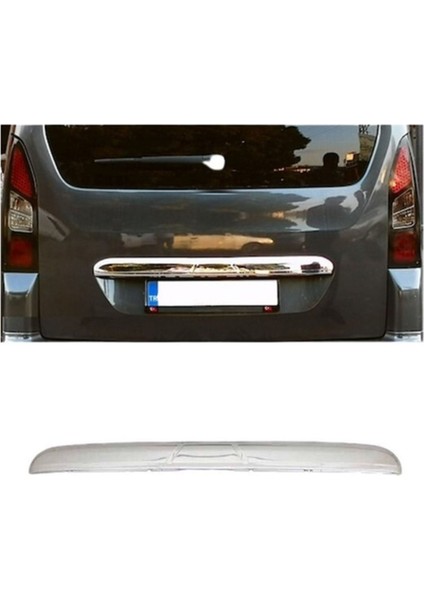 Peugeot Partner Tepee 2012 ve Üzeri Krom Bagaj Çıtası Paslanmaz Çelik