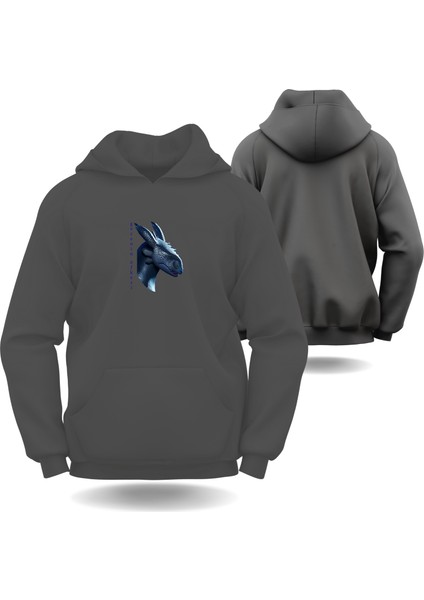 Ejderha Sevgililer Günü Slimfit Kapüşönlu Hoodie Erkek Sweatshirt 7002E