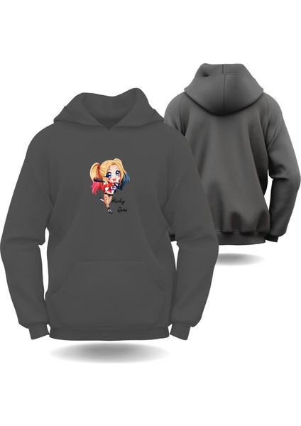 Joker Sevgililer Günü Slimfit Kapüşönlu Hoodie Kadın Sweatshirt 7003K