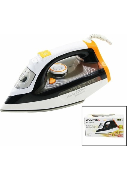 Awox Steamplus Buharlı Ütü Seramik Taban 2600W 360 Derece Kablo - 490ML Şeffaf Su Tankı - Antı Drıp - Anti Calc) (4741) fiyatları