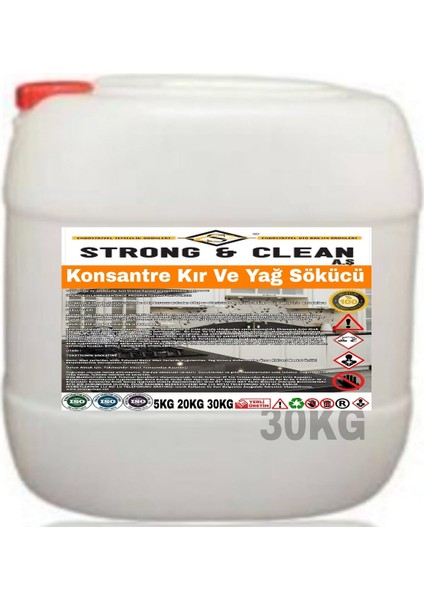 Yağ Çözücü Konsantre 1/10 30KG