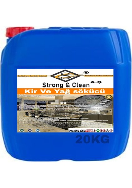 Kir ve Yağ Çözücü 20kg