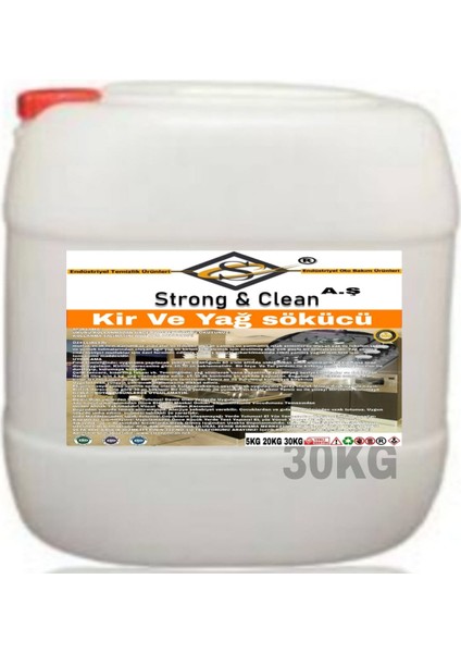 Kir ve Yağ Çözücü 30 kg
