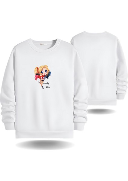 Joker Sevgililer Günü Bisiklet Yaka Kadın Slimfit Sweatshirt 7003K