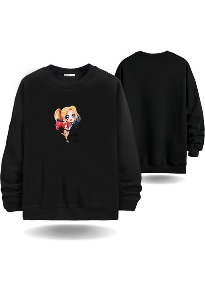 Joker Sevgililer Günü Bisiklet Yaka Kadın Slimfit Sweatshirt 7003K