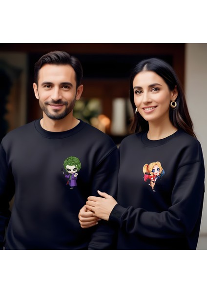 Joker Sevgililer Günü Bisiklet Yaka Kadın Slimfit Sweatshirt 7003K