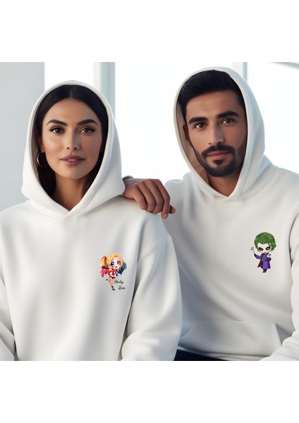 Joker Sevgililer Günü Slimfit Kapüşönlu Hoodie Erkek Sweatshirt 7003E