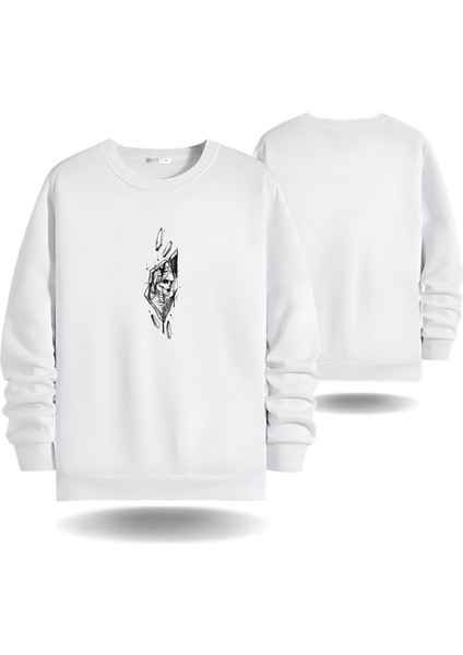 Iskelet Kraliçe Sevgililer Günü Bisiklet Yaka Kadın Slimfit Sweatshirt 7014K