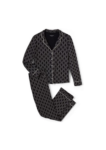 Organik Pamuklu Pijama Takımı, Tamamı Baskılı
