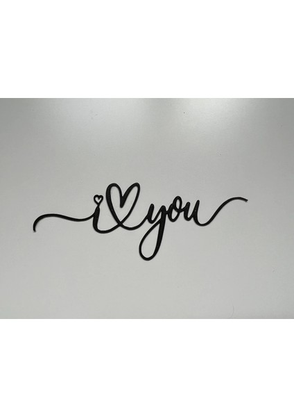 Dekoratif "seni Seviyorum" Yazılı Duvar Figürü