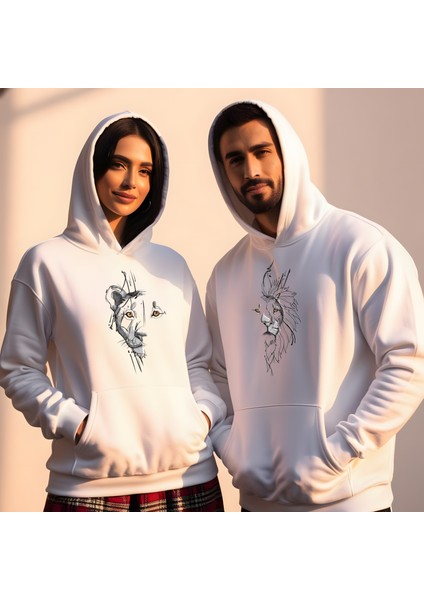 Arslan Görselli Sevgililer Günü Slimfit Kapüşönlu Hoodie Kadın Sweatshirt 7017K fiyatları