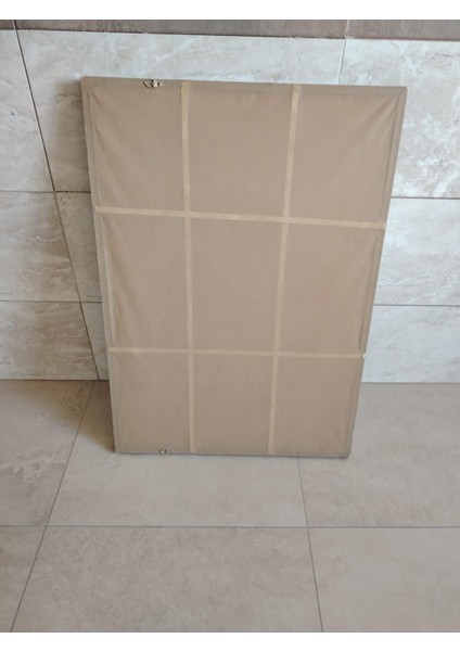 Yengeç Motifli Kilim Dokuma Siyah Çerçeveli Ayna.