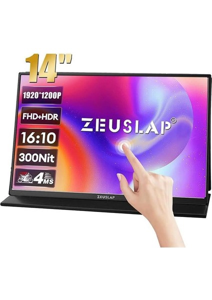 ZL14 Lite Pro 14" Fhd+Hdr 1920*1200P 60Hz Taşınabilir