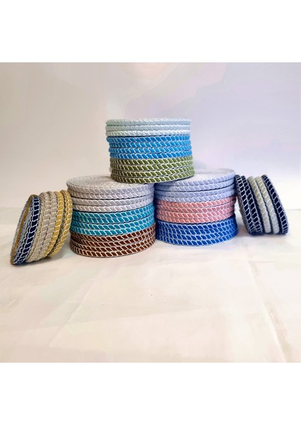 Halat Motifli Şerit Süs Kurdele Nakış Modeli 6 ( Metre )