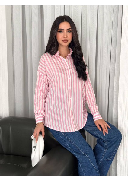 Çizgili Reglan Kollu Gömlek fiyatları