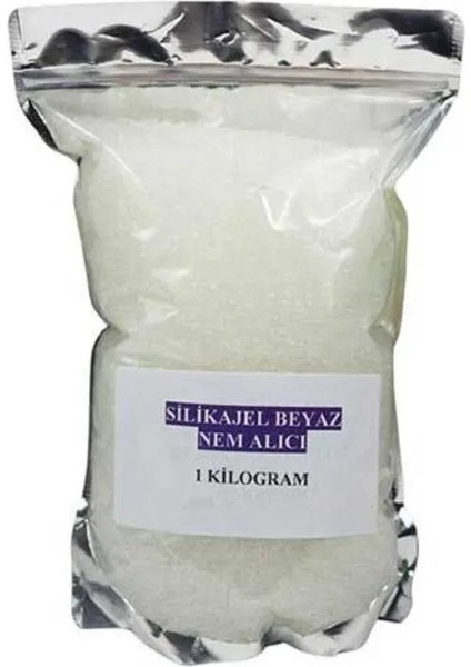 1 kg Silikajel Beyaz Nem Alıcı Çiçek kurutmaya uygun Dökme