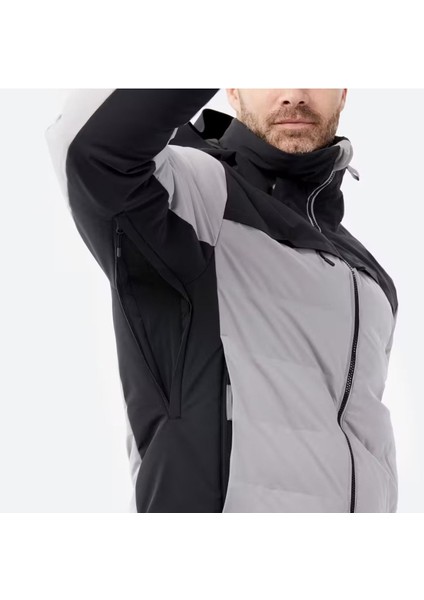 Erkek Şişme Kayak Montu - Gri/siyah - Warm 900 modelleri