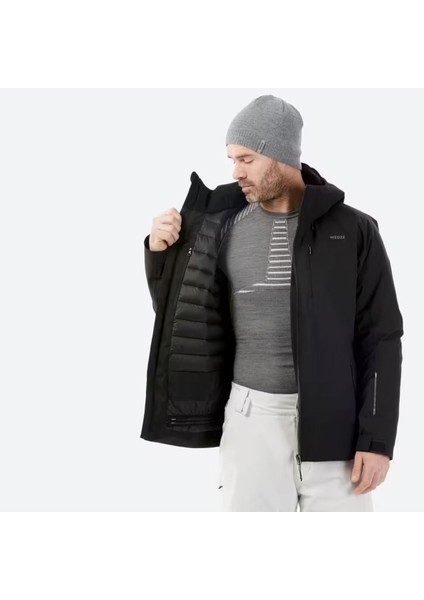 Erkek Su Geçirmez - Sıcak Tutan Kayak Montu - Siyah - 10°c indirimleri