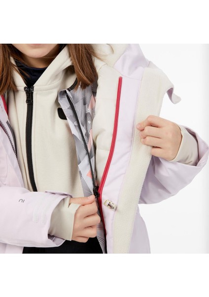 Su Geçirmez Sıcak Tutan Çocuk Kayak Snowboard Montu - Pembe - Snb 500 fırsatları