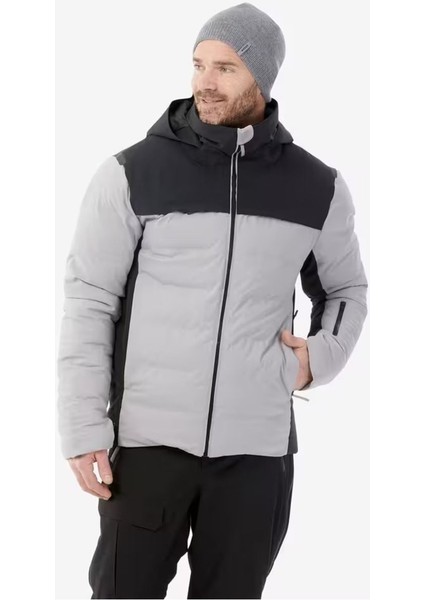 Erkek Şişme Kayak Montu - Gri/siyah - Warm 900 fırsatları