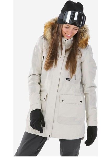 Kadın Snowboard Montu - Bej - Snb 500