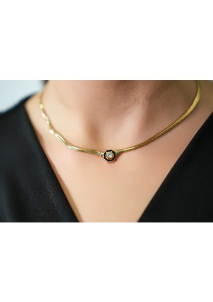 14 Ayar Altın 8.95 gr Ortası Tektaşlı Balıksırtı Kolye fiyatları