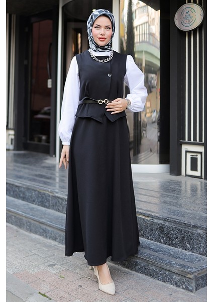 Asile Yelek Etek Ikili Takım 1341 - Siyah modelleri