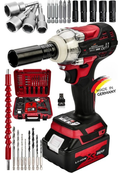 Type-R Series 992VF 70AH Kömürsüz Motor Torklu Vidalama Matkap & Setli Somun Sıkma