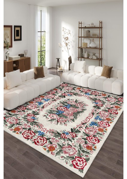 Dekoratif Özel Tasarım Yıkanabilir,ince, Kaymaz Tabanlı, Modern Halı INFKECE06