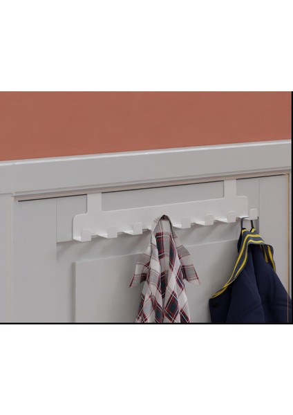 Grassi Askılık - Beyaz Paslanmaz Çelik, Çizilmeye Dayanıklı, Parmak Izi Tutmaz, 6 Kancalı Duvar Askısı fiyatları