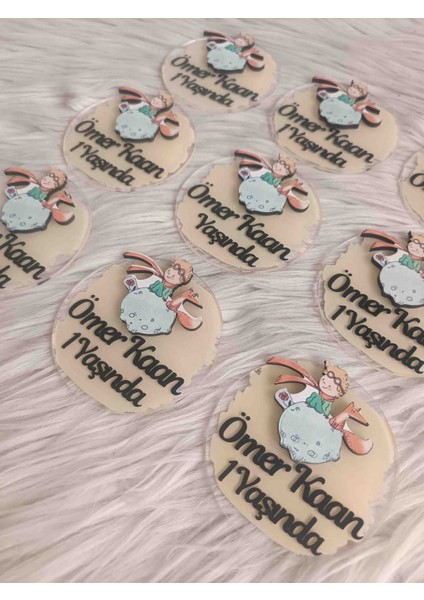 10 Adet Küçük Prens Konsept Pleksi Magnet Yenidoğan Doğum Günü Hediyelikleri fiyatları