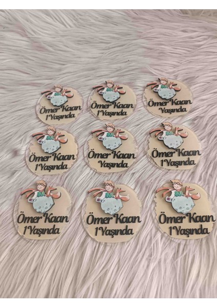 10 Adet Küçük Prens Konsept Pleksi Magnet Yenidoğan Doğum Günü Hediyelikleri modelleri