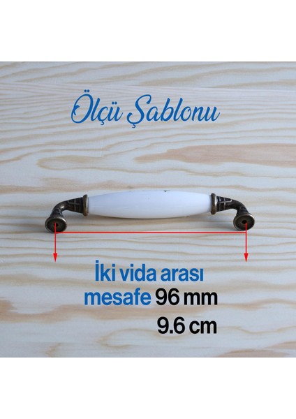 Mobilya Mutfak Çekmece Dolap Kapak Dolabı Kulbu Gerçek Porselen Kulpları Beyaz (96 Mm-9.6 Cm) modelleri