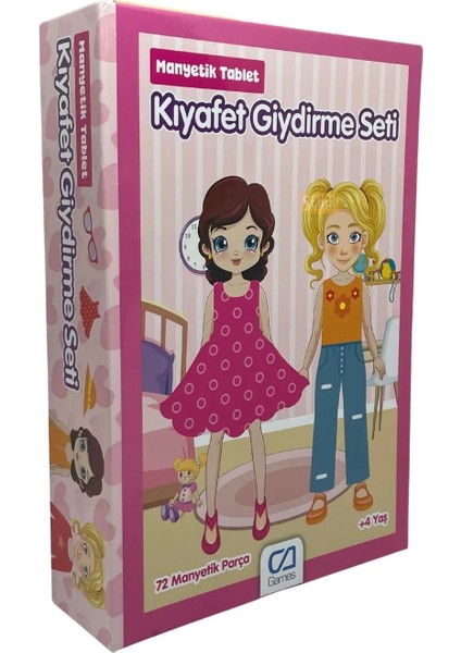 4+ Yaş 72 Parça Kız Çocuklar Için Manyetik Kıyafet Giydirme Seti Eğitici Aktivite Oyunu
